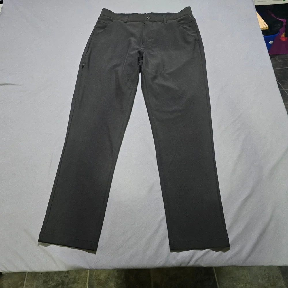 BYLT Kinetic Pant Mens 34x29 Black Premium Basics Stretch Performance Trousers
